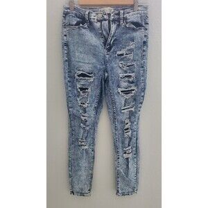 Mudd High Rise ankle jeggings cut up  jeans